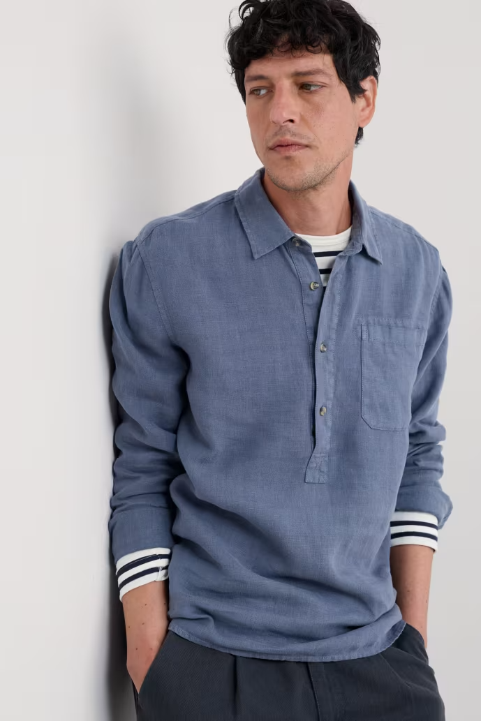 Seasalt Mens Artists Linen Shirt