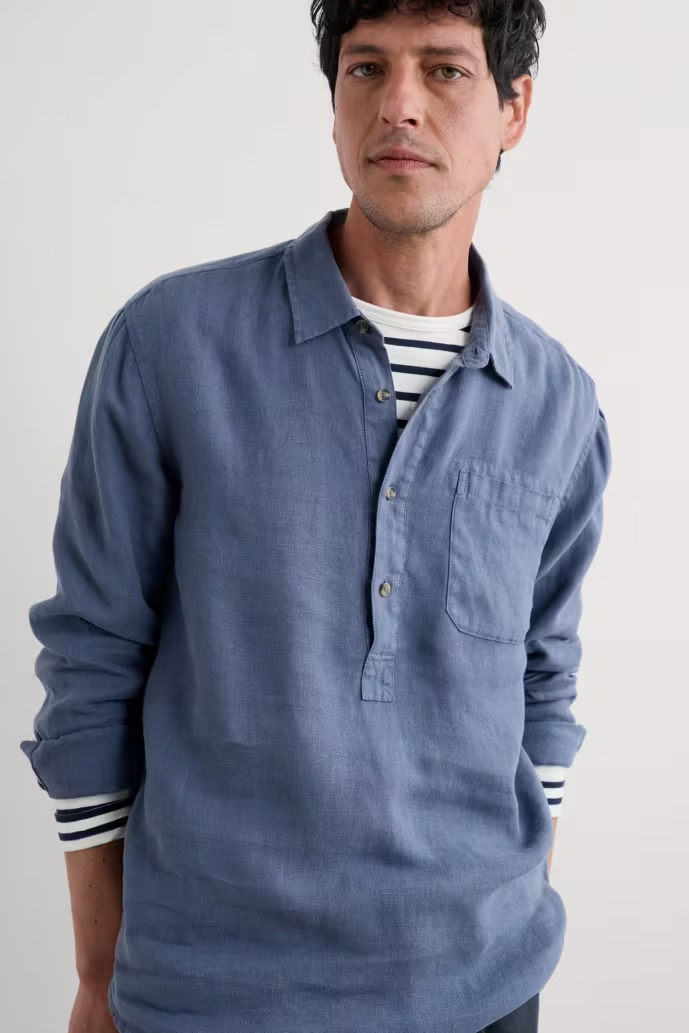 Seasalt Mens Artists Linen Shirt