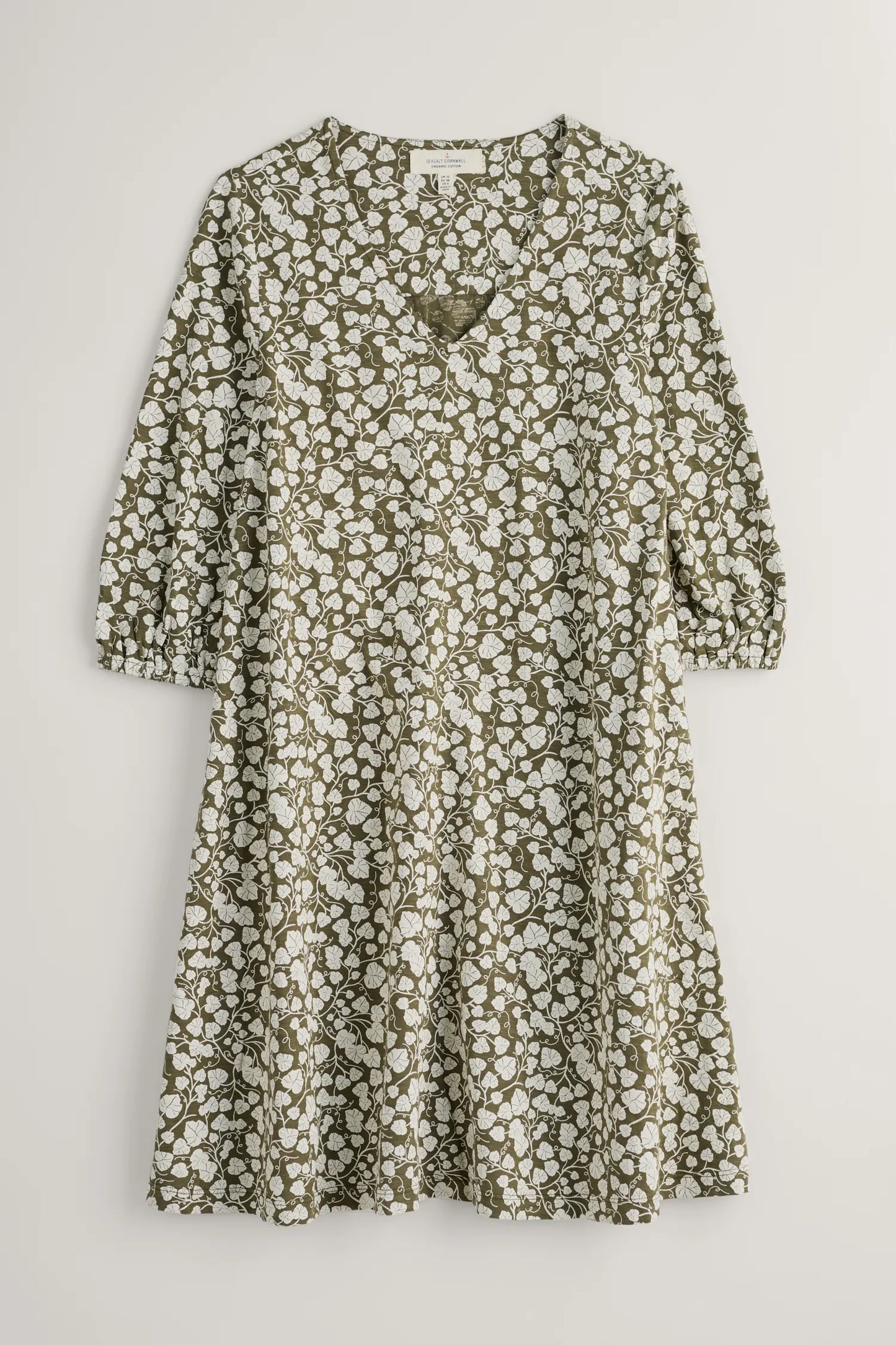 Seasalt Wave Wing 3/4 Sleeve Jersey Dress