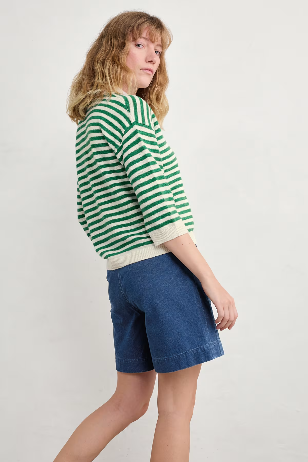 Seasalt Gwynver Lightweight V-Neck Collared Jumper