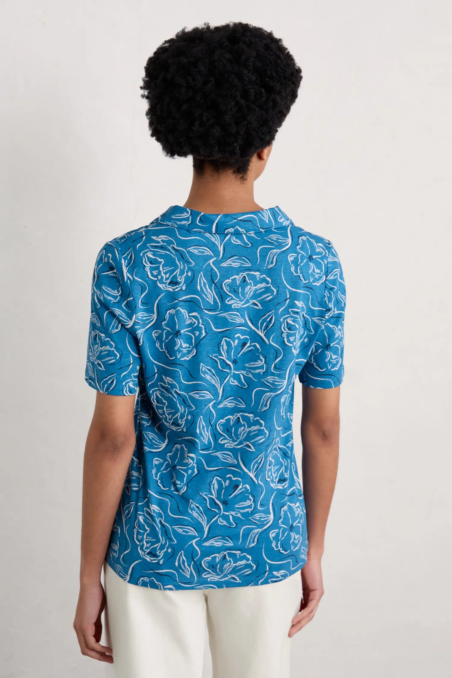 Seasalt Misty Sky Short Sleeve Jersey Shirt