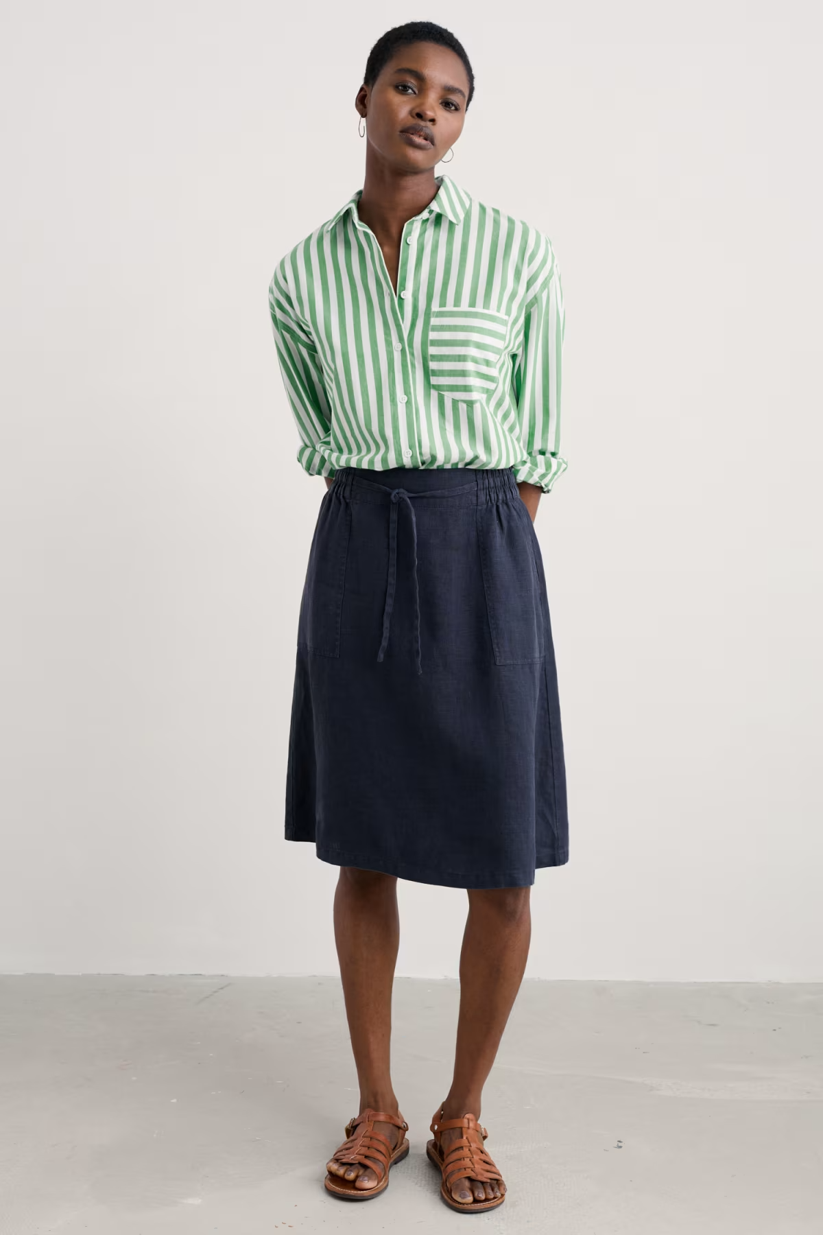 Seasalt Pepper Moth Linen Skirt