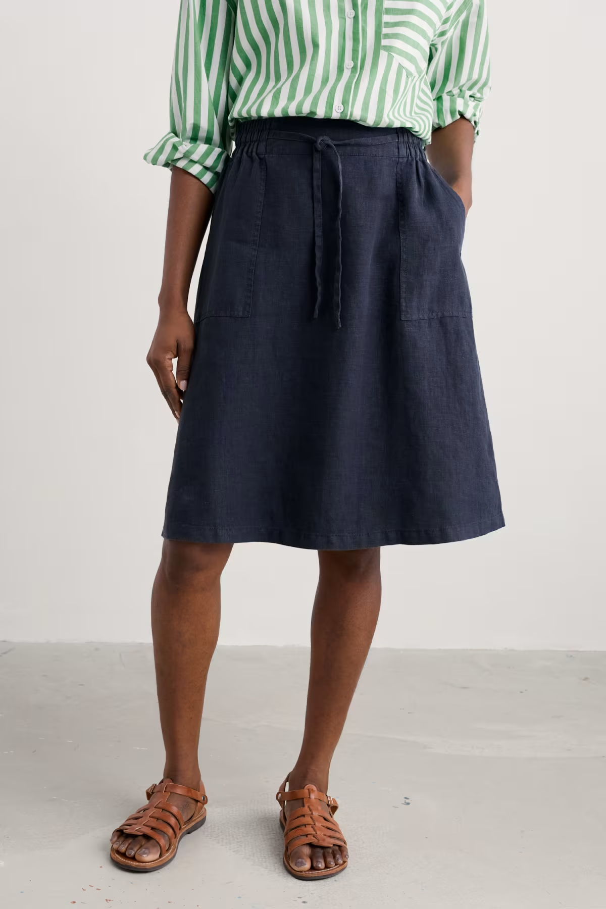 Seasalt Pepper Moth Linen Skirt