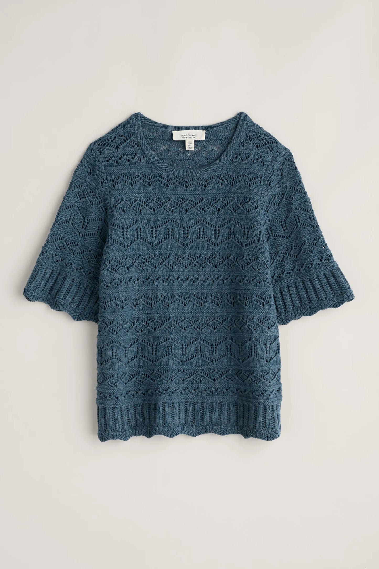Seasalt River Cross Pointelle Knit Top