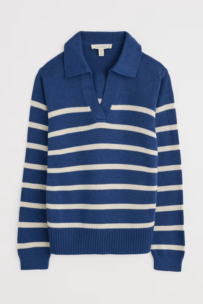 Seasalt Barbizan Long Sleeve Collared Jumper