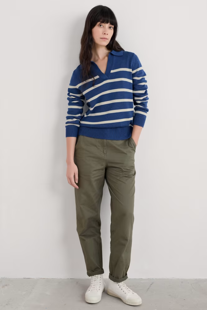 Seasalt Barbizan Long Sleeve Collared Jumper
