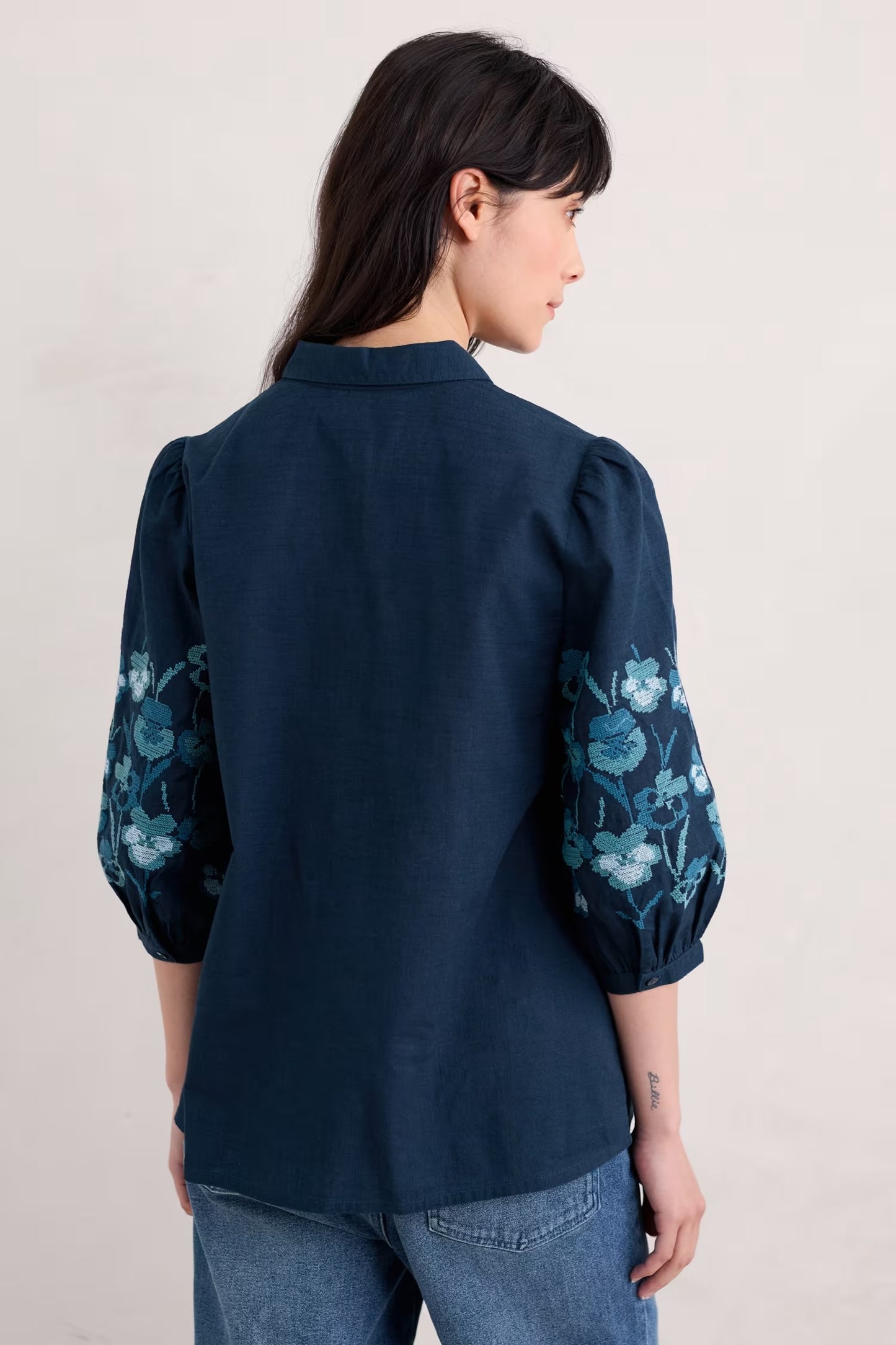 Seasalt Hope Cottage Embroidered Blouse