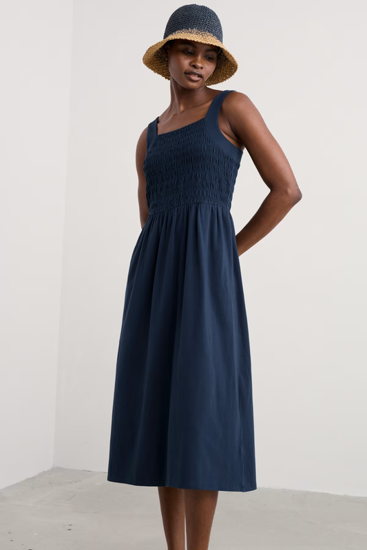 Seasalt Summer Buoy Jersey Smocked Dress