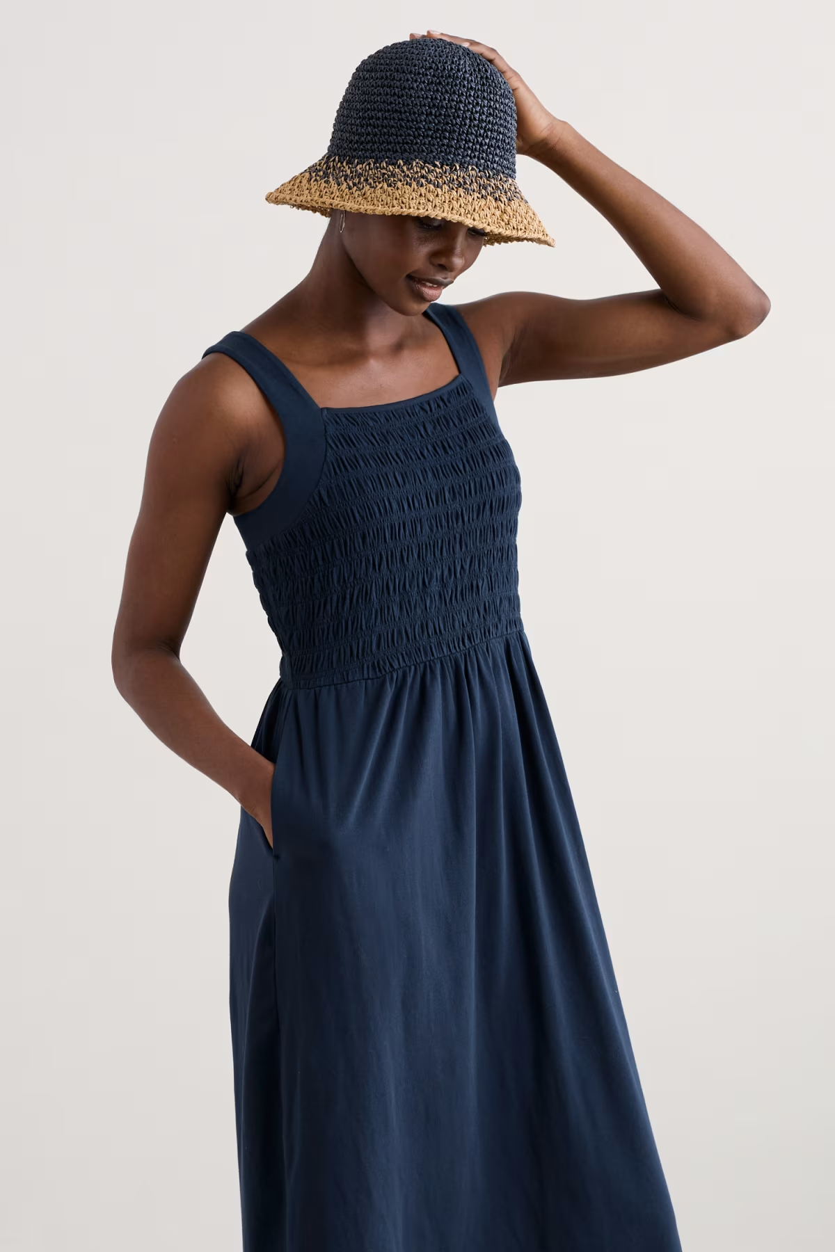 Seasalt Summer Buoy Jersey Smocked Dress