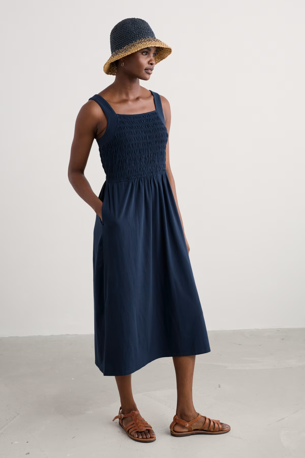 Seasalt Summer Buoy Jersey Smocked Dress