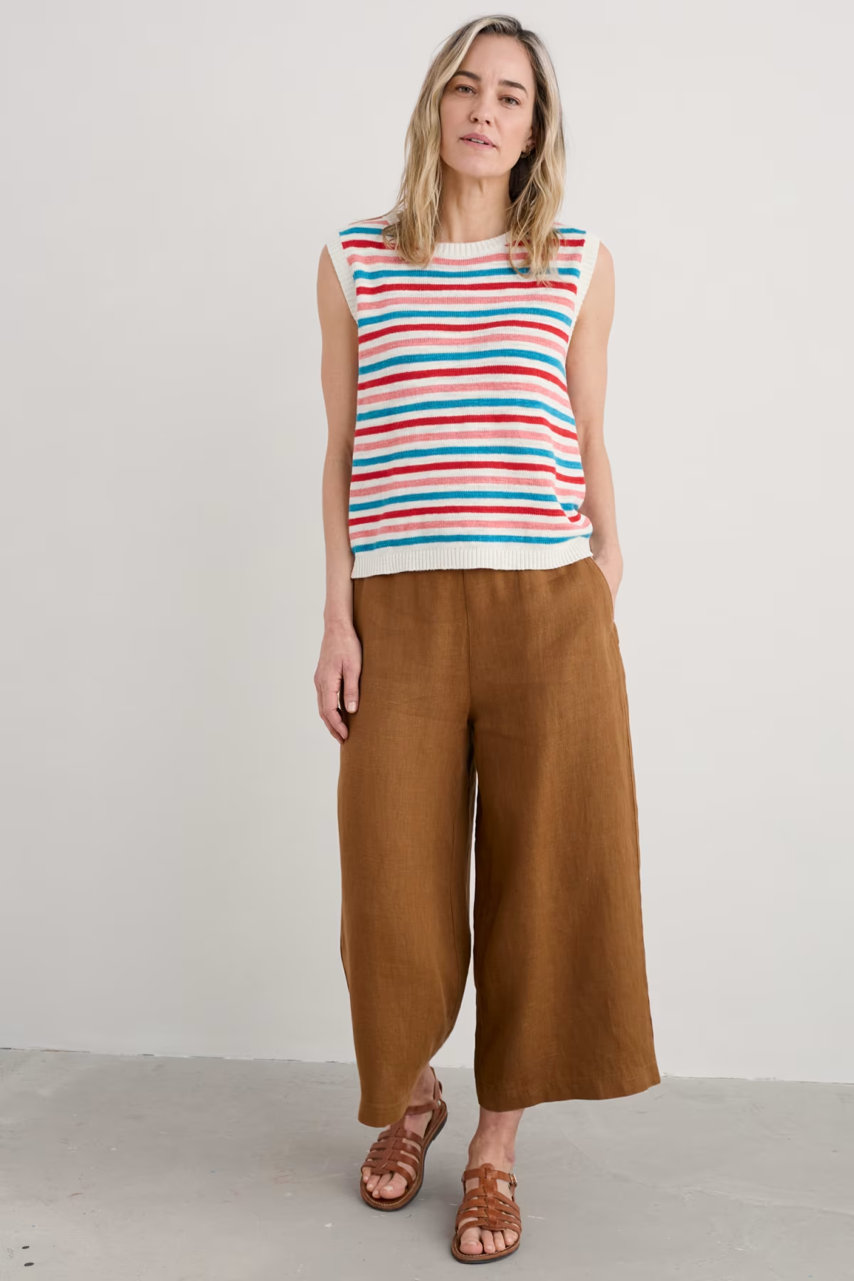 Seasalt Knavock Cotton-Linen Knitted Vest