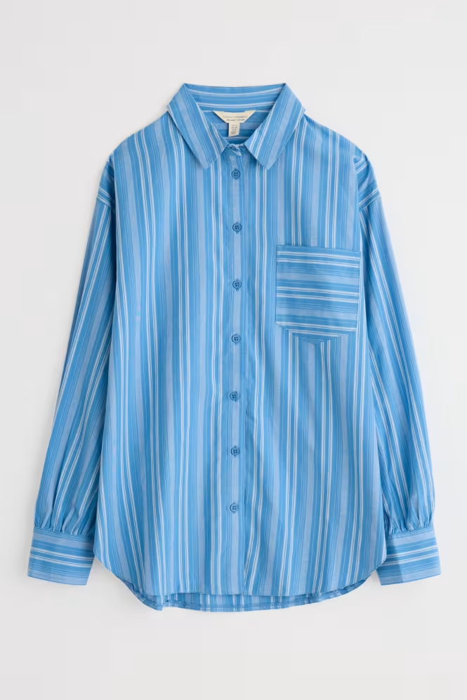 Seasalt Sea Path Oversized Poplin Shirt