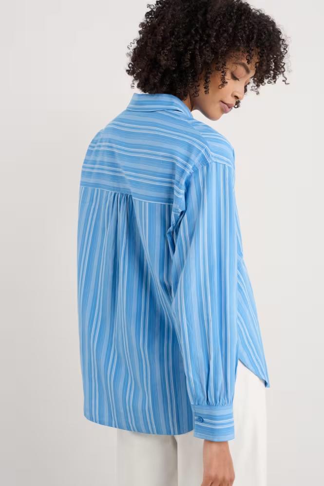 Seasalt Sea Path Oversized Poplin Shirt