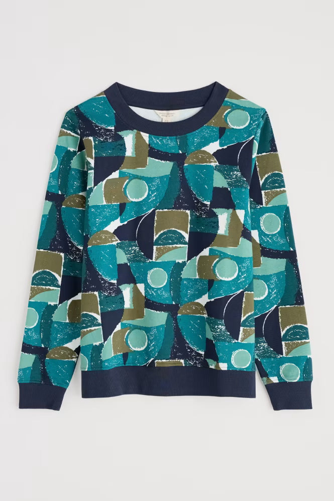 Seasalt Bright Wave Printed Sweatshirt