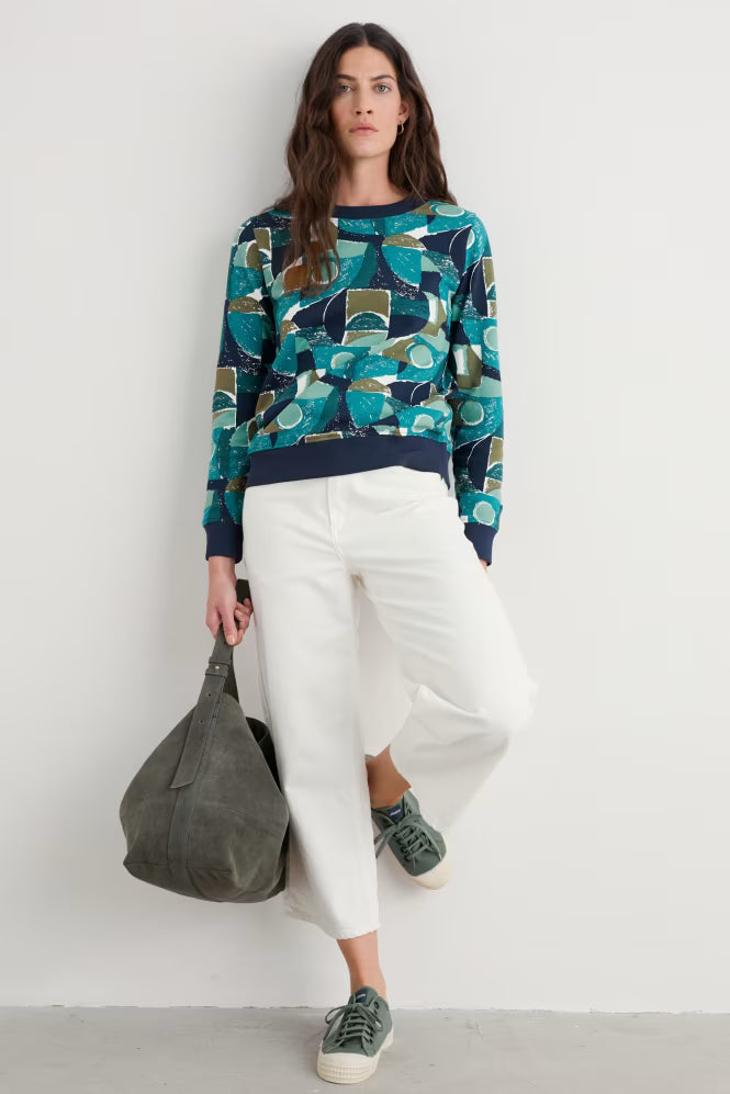 Seasalt Bright Wave Printed Sweatshirt