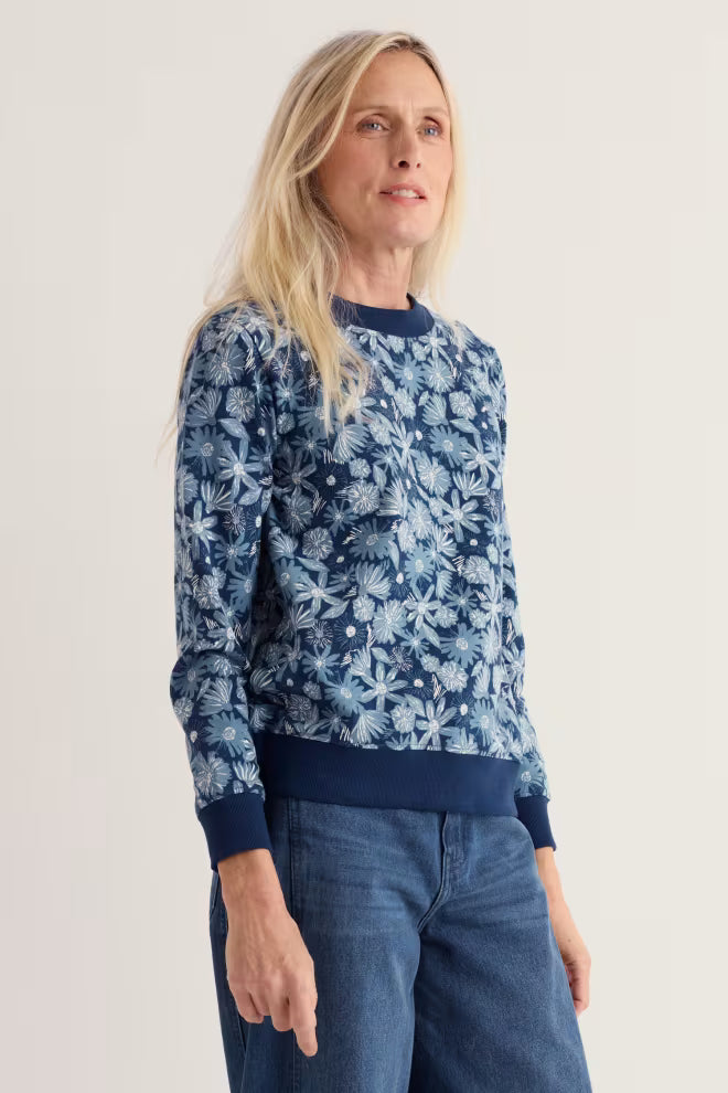 Seasalt Bright Wave Printed Sweatshirt