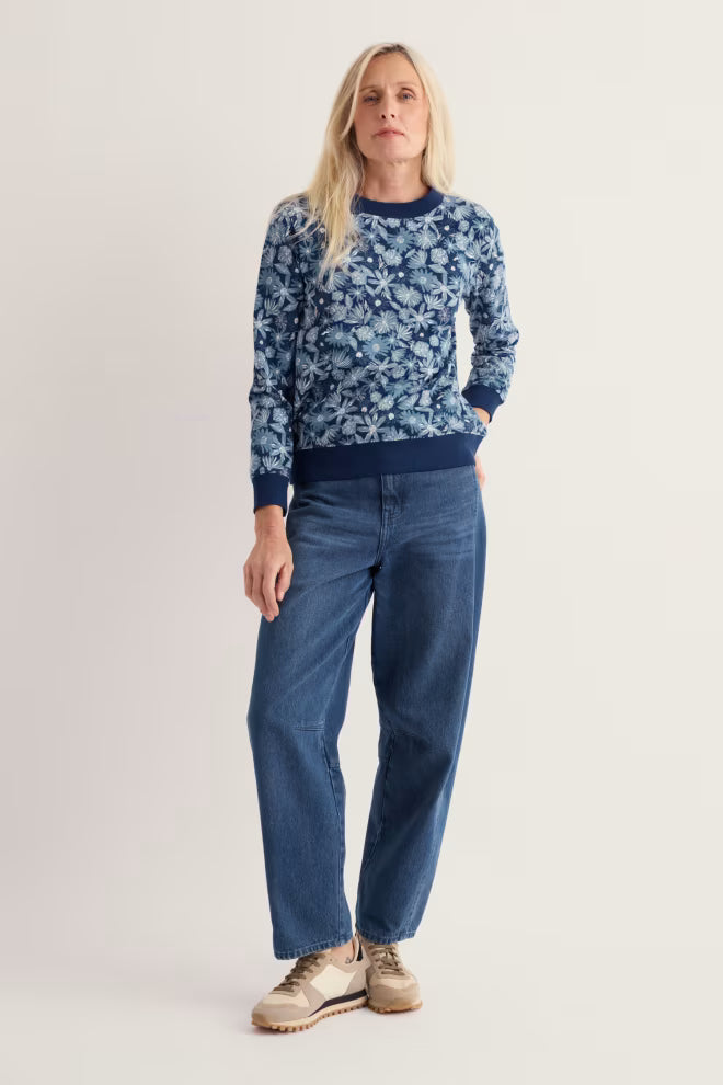 Seasalt Bright Wave Printed Sweatshirt