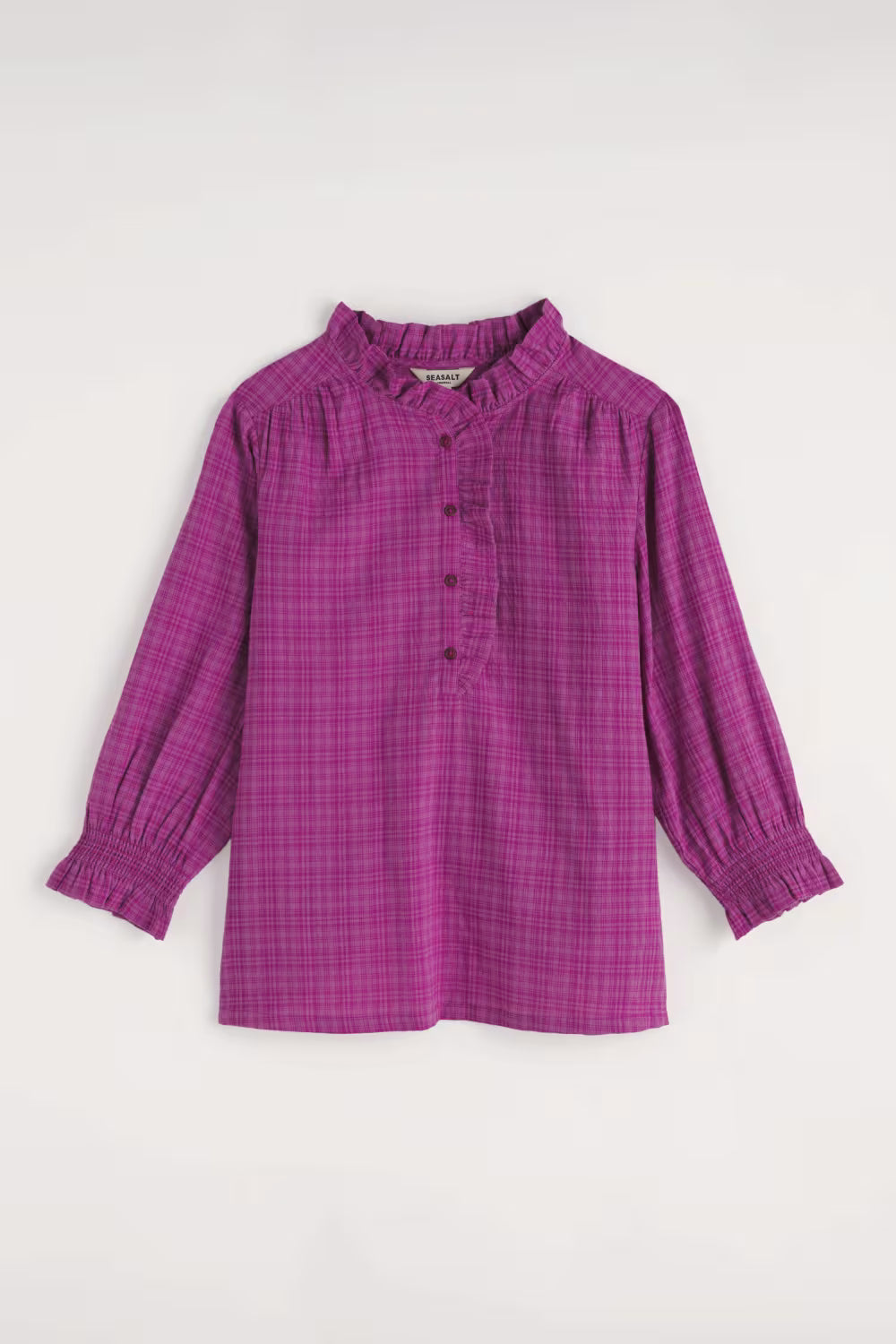 Seasalt Feather Star Checked Top