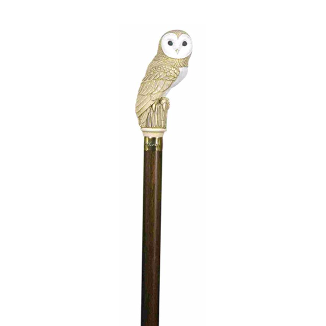 Classic Canes Barn Owl on Hardwood Shaft Cane 92cm