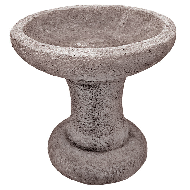 Willowstone Mini Elegant Birdbath - Antique Grey