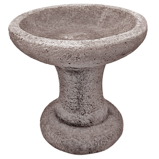Willowstone Mini Elegant Birdbath - Antique Grey