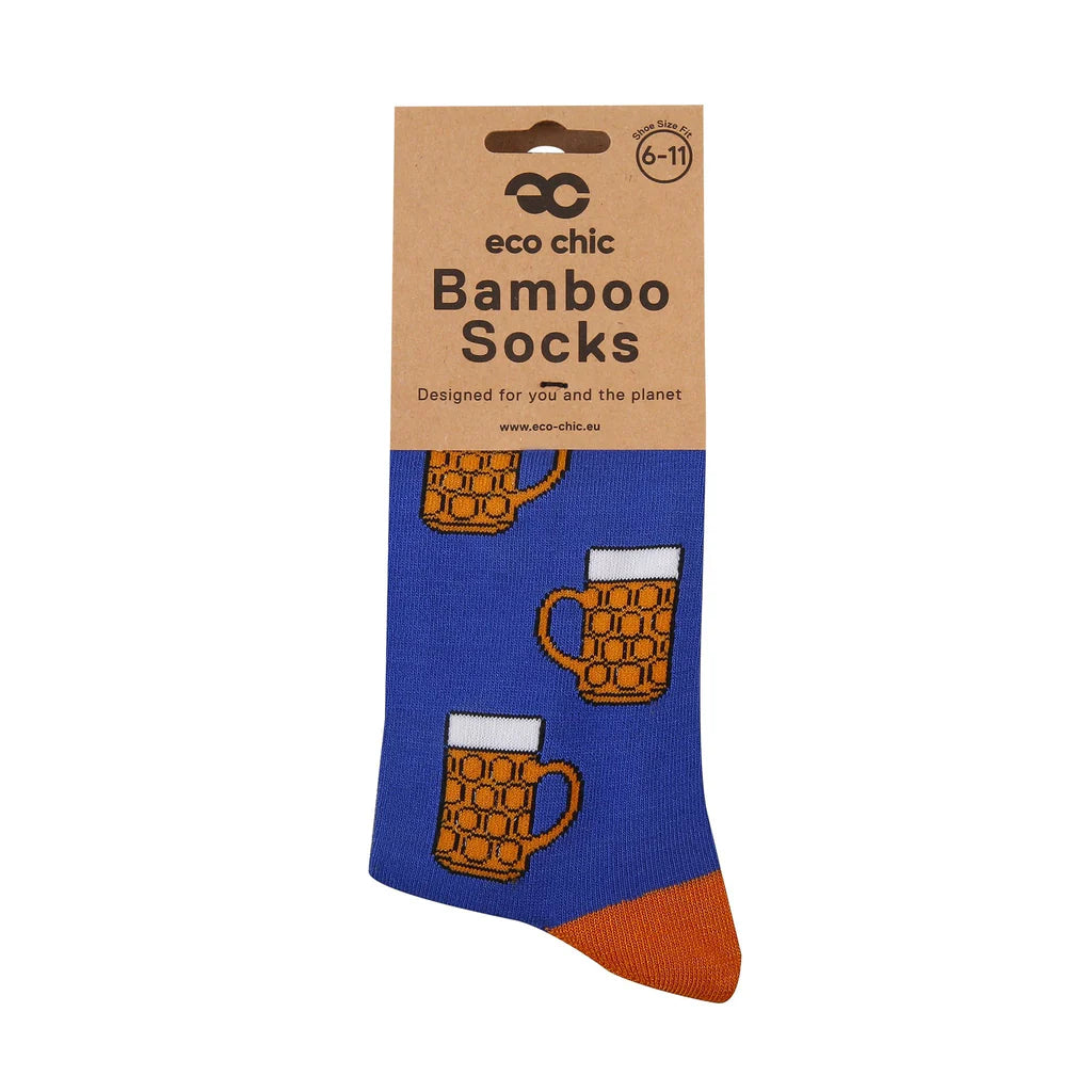Eco Chic Eco-Friendly Beer Bamboo Socks