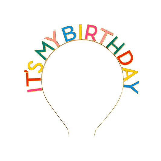 Talking Tables Rainbow Its My Birthday Headband