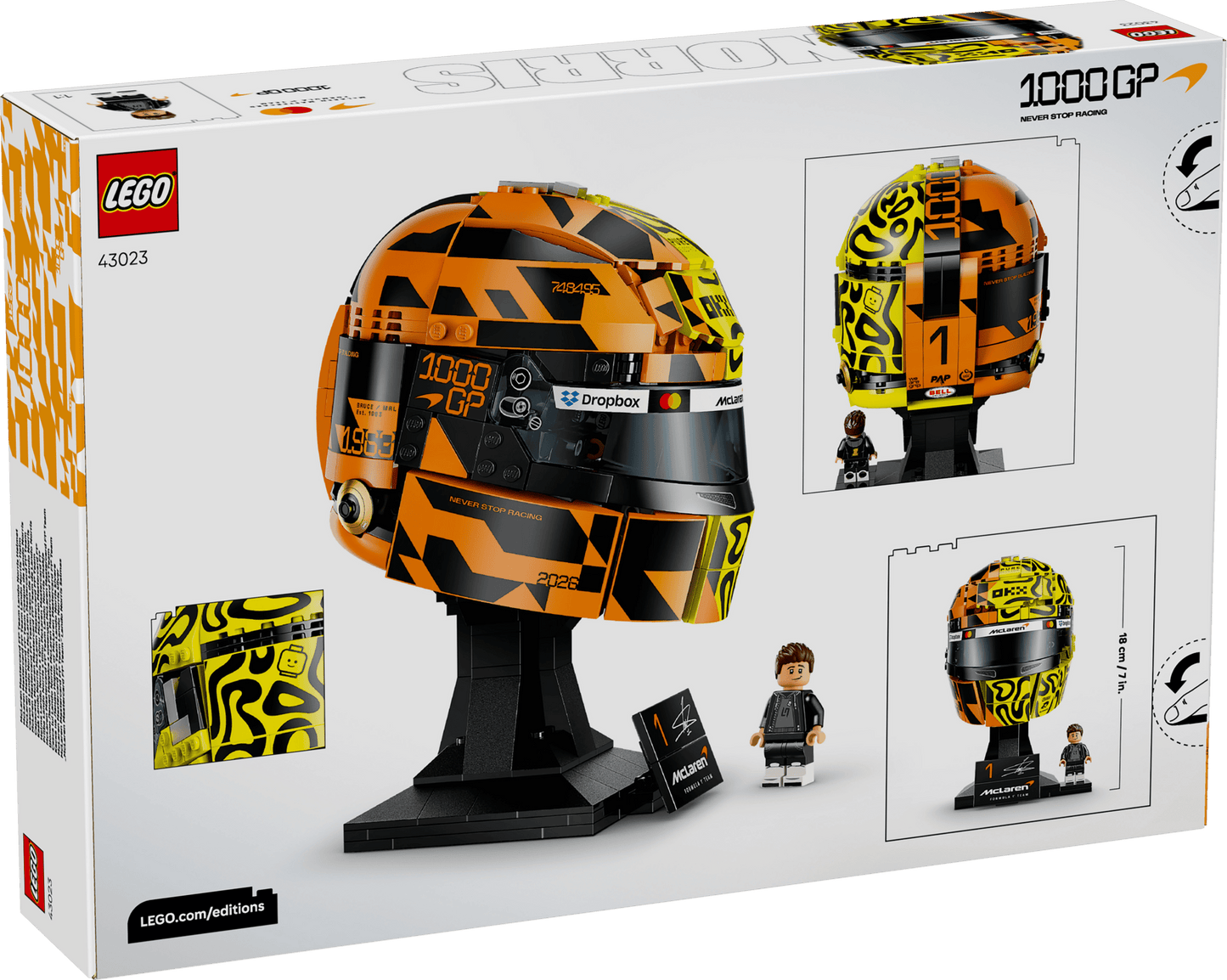 LEGO Editions McLaren Mastercard F1 Team Lando Norris Helmet 43023