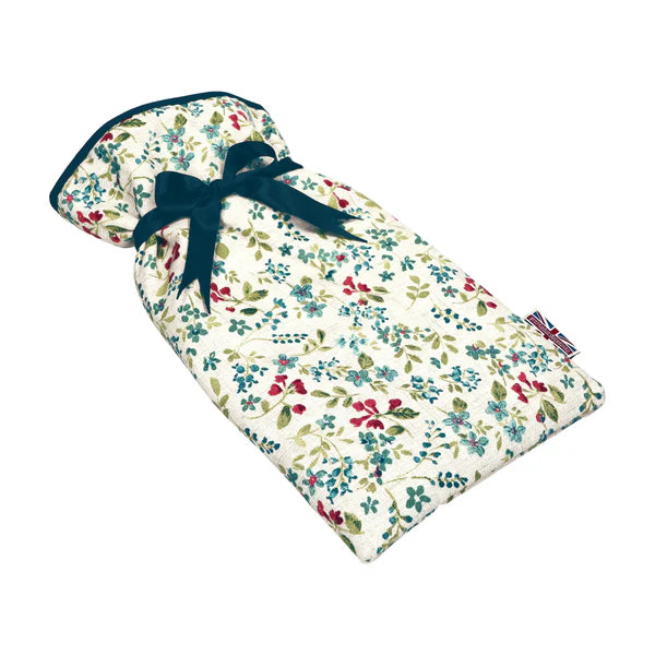 The Wheat Company Blue Wildflower Hot Water Bottle