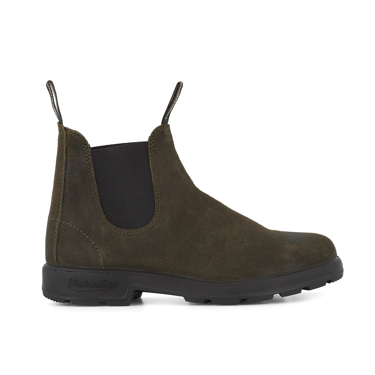 Blundstone 1615 Suede Chelsea Boots Dark Olive
