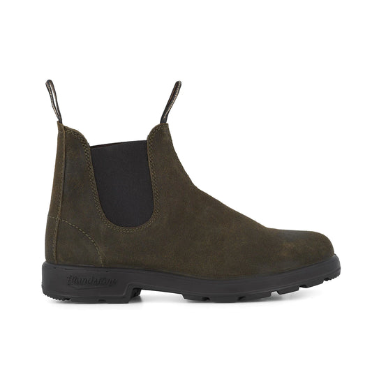 Blundstone 1615 Suede Chelsea Boots Dark Olive