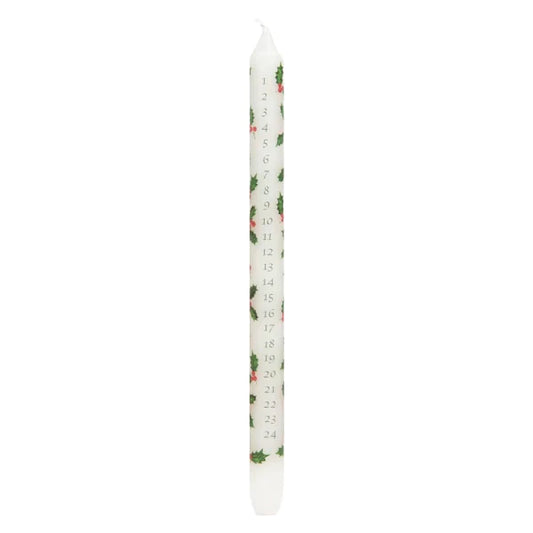 Talking Tables Botanical Holly Christmas Advent Candle