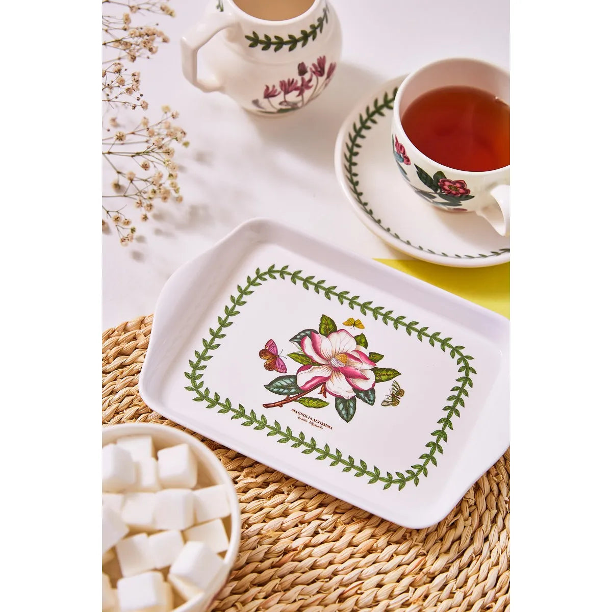 Pimpernel Botanic Garden Magnolia Handled Serving Tray