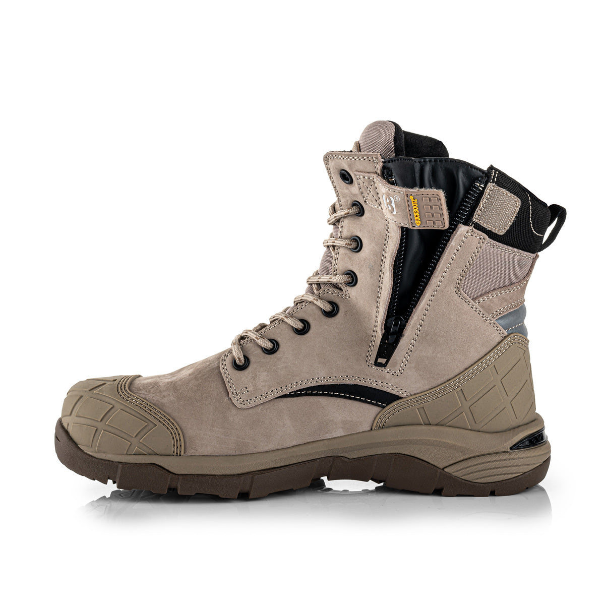 Buckbootz BLASTZSTN Tradez High Leg Lace/Zip Boot