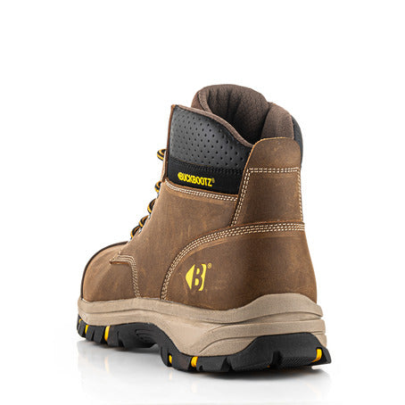 BuckBootz Wizardz Safety Nubuck Lace Boot WIZL1BRN