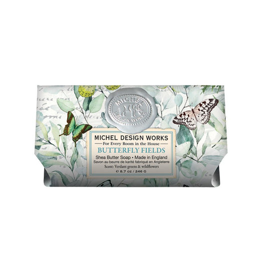 Michel Design Works Butterfly Fields Rose Soap Bar
