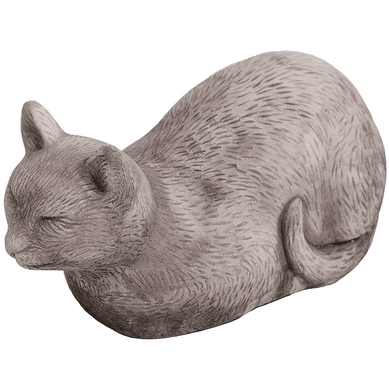 Willowstone Antique Grey Crouching Cat