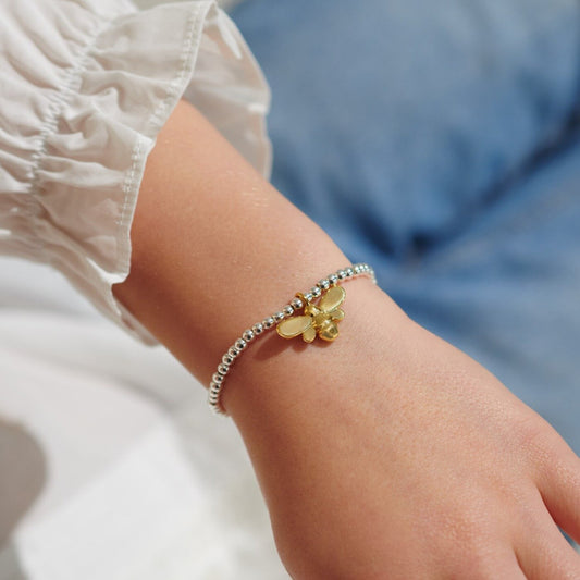 Joma Jewellery Childrens A Little Bee You Tiful Silver Bracelet