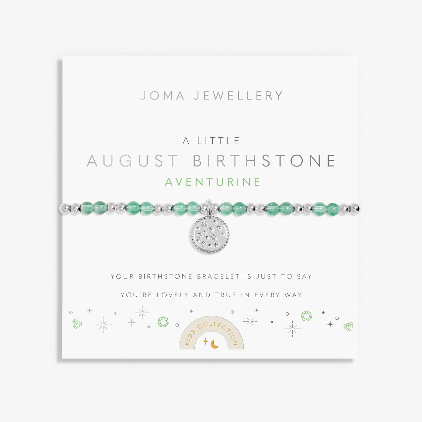 Joma Jewellery Childrens A Little August Birthstone Bracelet