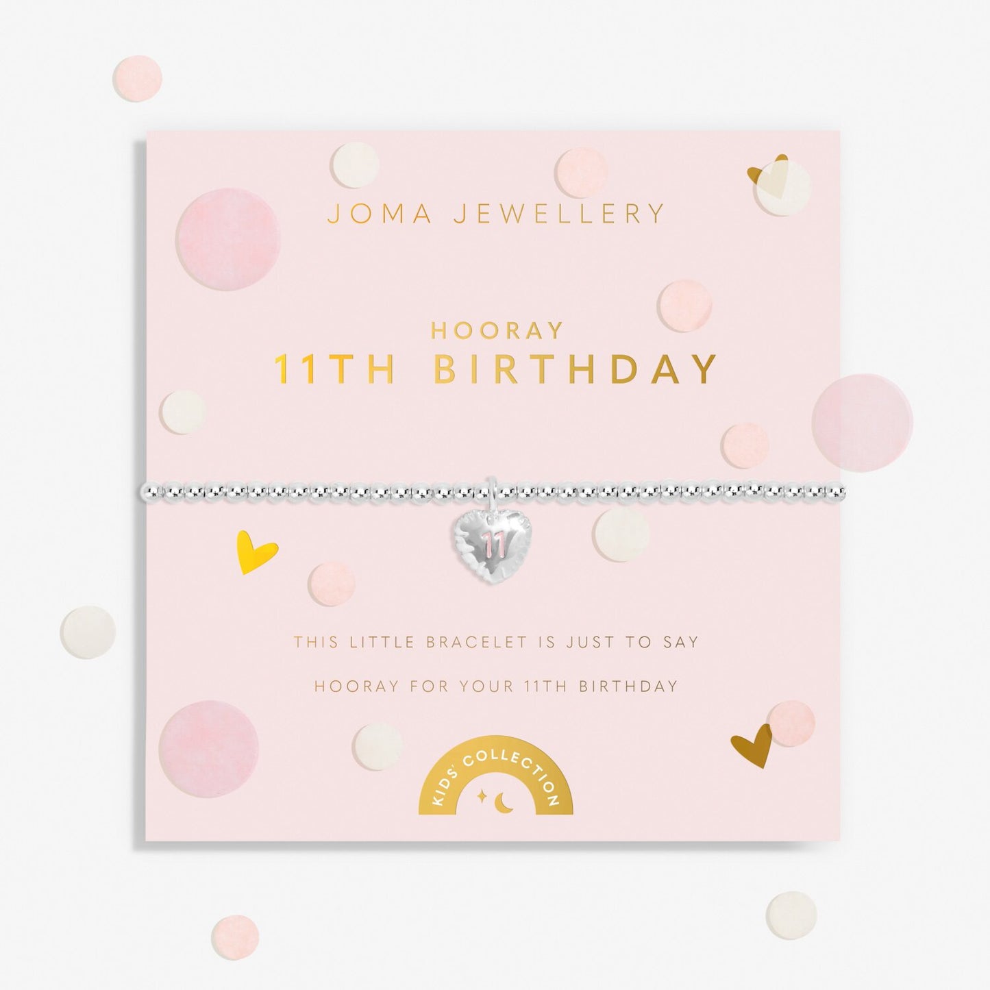 Joma Jewellery Kids Confetti A Little Birthday Silver Plated Bracelet