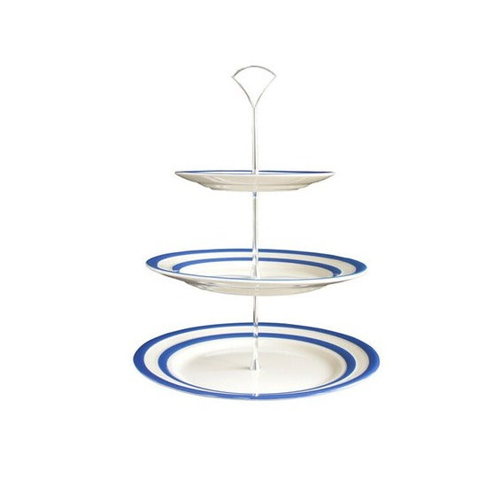 Cornishware Cornish Stripe 3 Tier Cake Stand