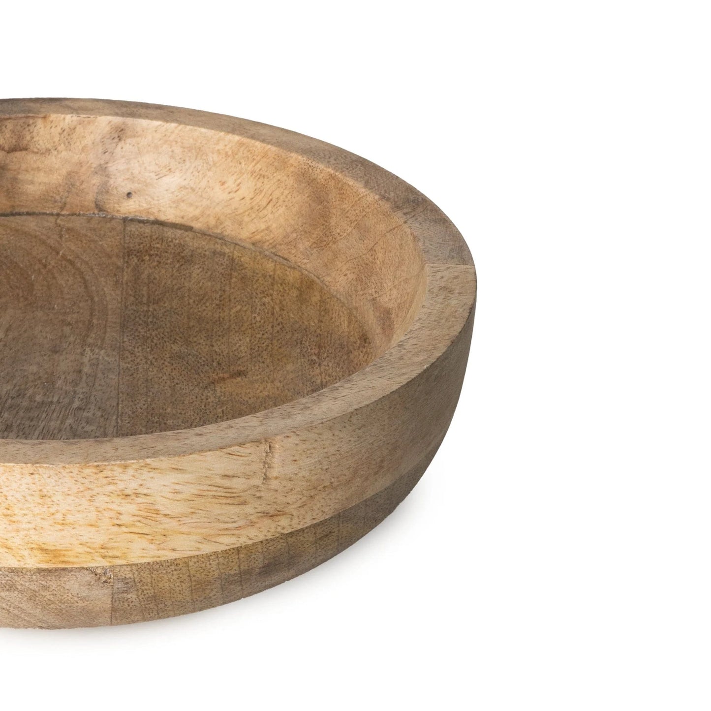 Candlelight Plain Mango Wood Round Bowl
