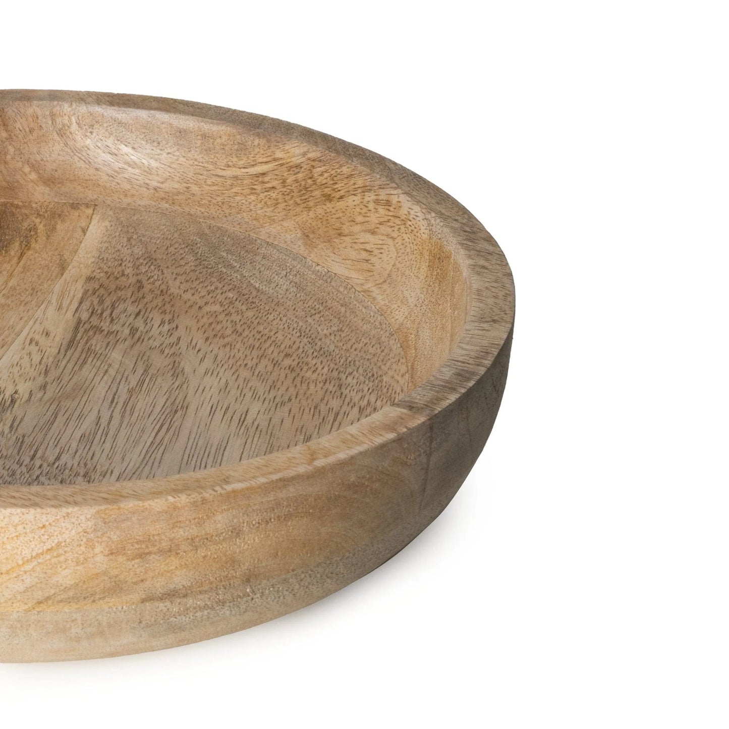 Candlelight Plain Mango Wood Round Bowl
