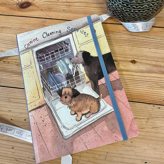 Alex Clark Canine Cleaning Services Dog Large Chunky Notebook