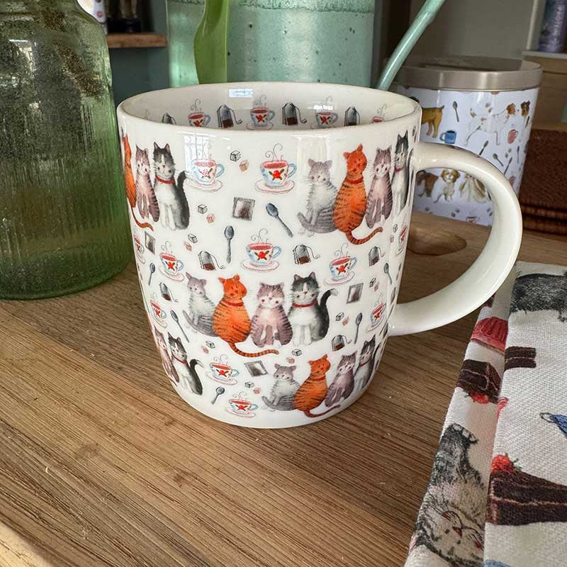 Alex Clark Cat & Tea Mug