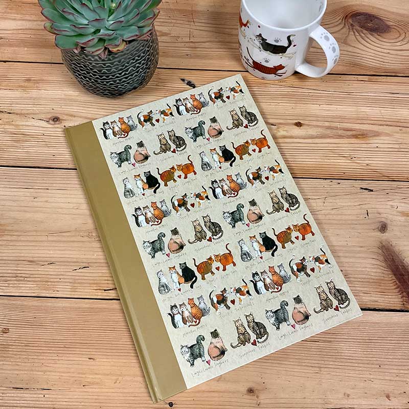 Alex Clark Charismatic Cats Large Hardback Journal