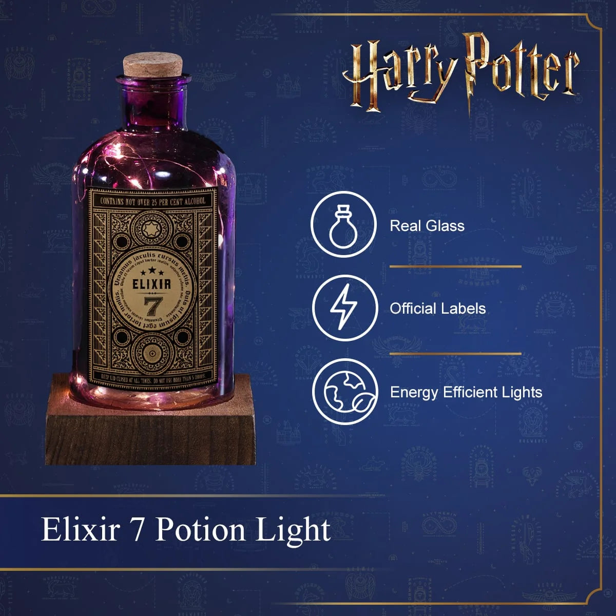 NOMA Harry Potter Elixir 7 illuminated LED potion bottle decorative room light