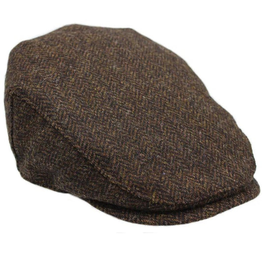 Heather Hats Chapman British Tweed Flat Cap