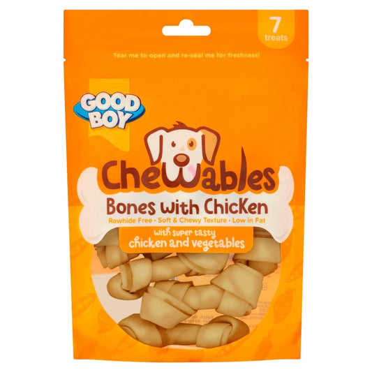 Good Boy Chewables Chicken Mini Bones Dog Treats 112g