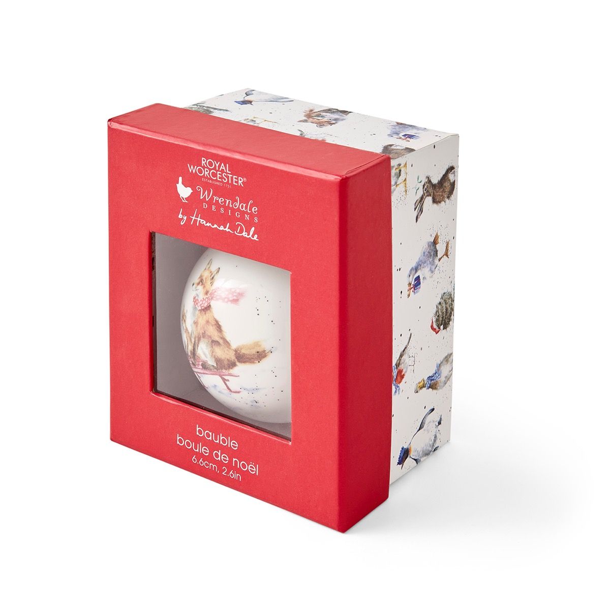 Wrendale The Sleigh Ride Fox Bauble